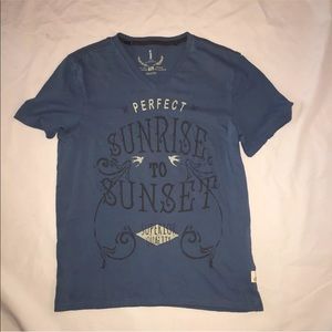 Buffalo jeans blue Graphic v neck t shirt